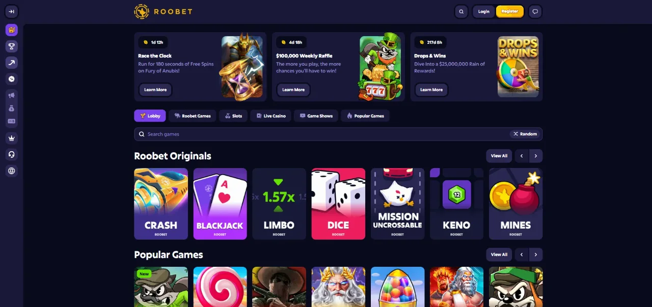 Roobet Casino — Australia's Premier Crypto Casino Platform
